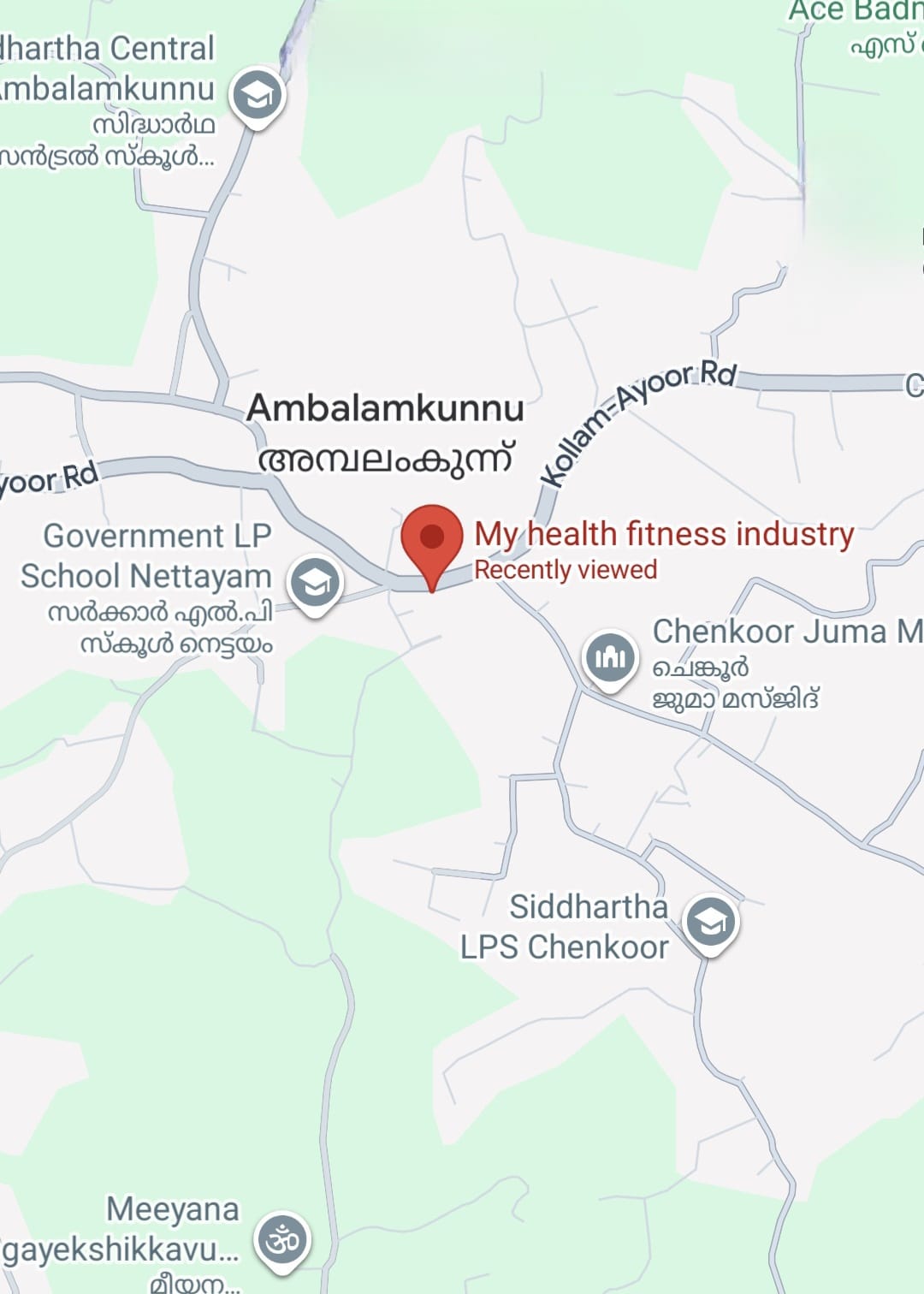My Health Fitness – Ayoor location